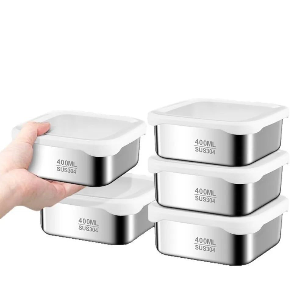 304 Stainless Steel Food Storage Container with Silicone Lid Food Storage Container Richie's