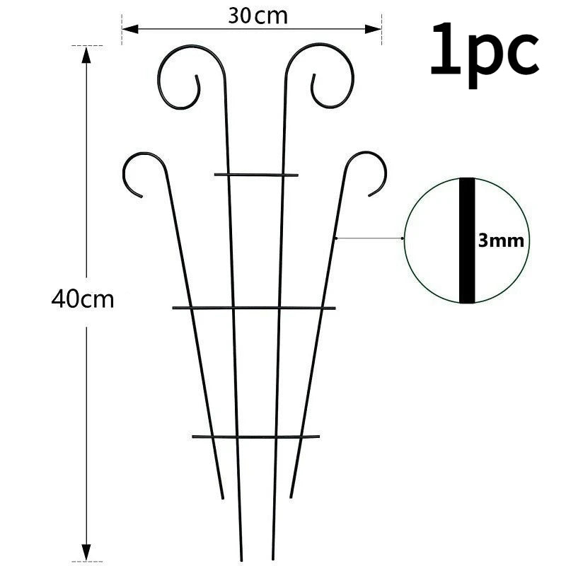 Iron Plant Climbing Support Frame – Tomato & Flower Trellis Plant Support Frame Richie's 1pc