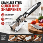 Rotating Wheel Knife Sharpener – Manual Ergonomic Kitchen Tool Knife Sharpener Richie's