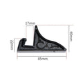 2Pcs Plastic Photo Frame Easel Stand – Clear & Black Holder Picture Frame Stand Richie's Black-17mm slot 2Pcs