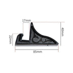 2Pcs Plastic Photo Frame Easel Stand – Clear & Black Holder Picture Frame Stand Richie's Black-17mm slot 2Pcs