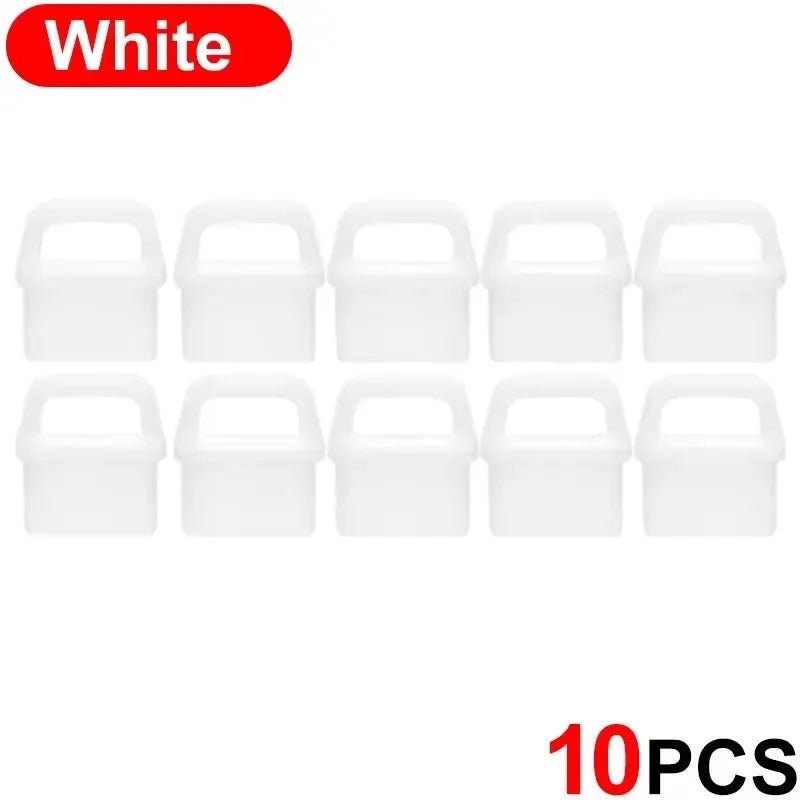 Type-C Dust Plug DIY Pendant Cap Cover – iPhone & Samsung Phone Port Dust Plug Richie's 10Pcs White