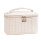 Large PU Travel Cosmetic Bag – Luxury Makeup & Toiletry Organizer Cosmetic Travel Bag Richie's Beige