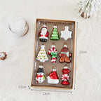 Hand-Painted Glass Christmas Ornaments Set 6/9 Pcs – Snowman Christmas Ornament Set Richie's 9PCS