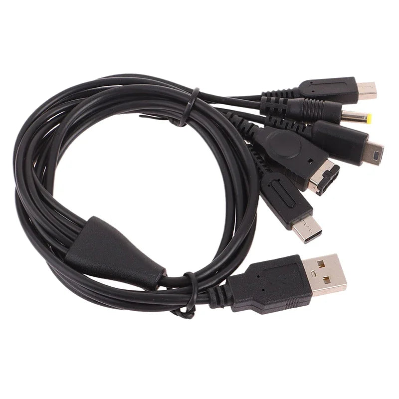 5-in-1 USB Charging Cable for 3DS, DSi, GBA SP, Wii U & PSP Game Console Charger Cable Richie's