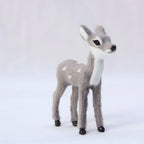 Miniature Artificial Fur Deer Figurine – Fairy Garden Decor Decorative Figurine Richie's A