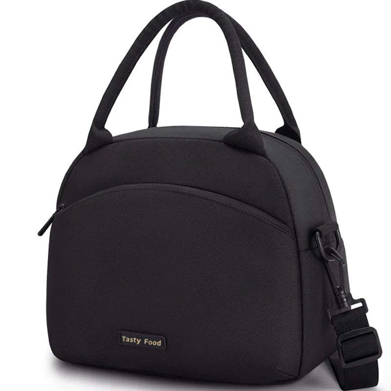 Insulated Lunch Bag Waterproof Cooler Tote for Men & Women Insulated Lunch Bag Richie's black