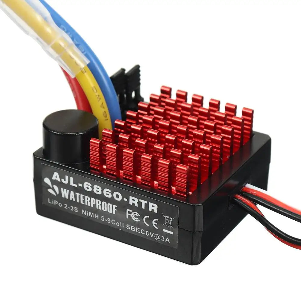 FLYUEACE 60A Waterproof Brushed ESC Speed Controller RC Cars RC Speed Controller Richie's