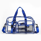 PVC Transparent Cosmetic Bag Waterproof Travel Organizer Tote Cosmetic Organizer Bag Richie's Blue