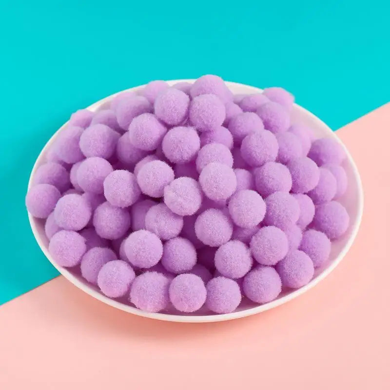 50Pcs Multicolored Polyester Pom Pom Balls – DIY Craft Supplies DIY Craft Pom Poms Richie's A15