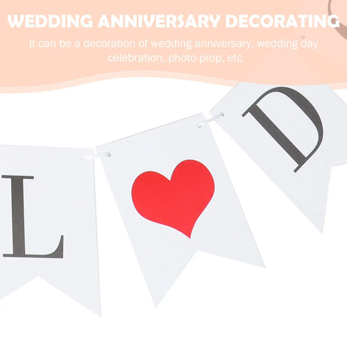 "We Still Do" Swallowtail Paper Banner – Wedding Anniversary Party Bunting Banner Richie's