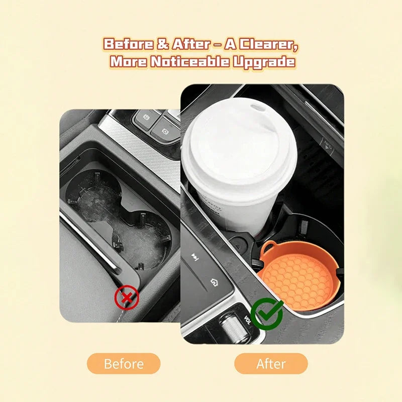 2-Pack Silicone Car Cup Holder Coasters – Non-Slip & Heat-Proof Car Cup Holder Coaster Richie's