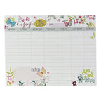 Magnetic Weekly Planner Whiteboard – Floral Butterfly Fridge Calendar Magnetic Whiteboard Planner Richie's