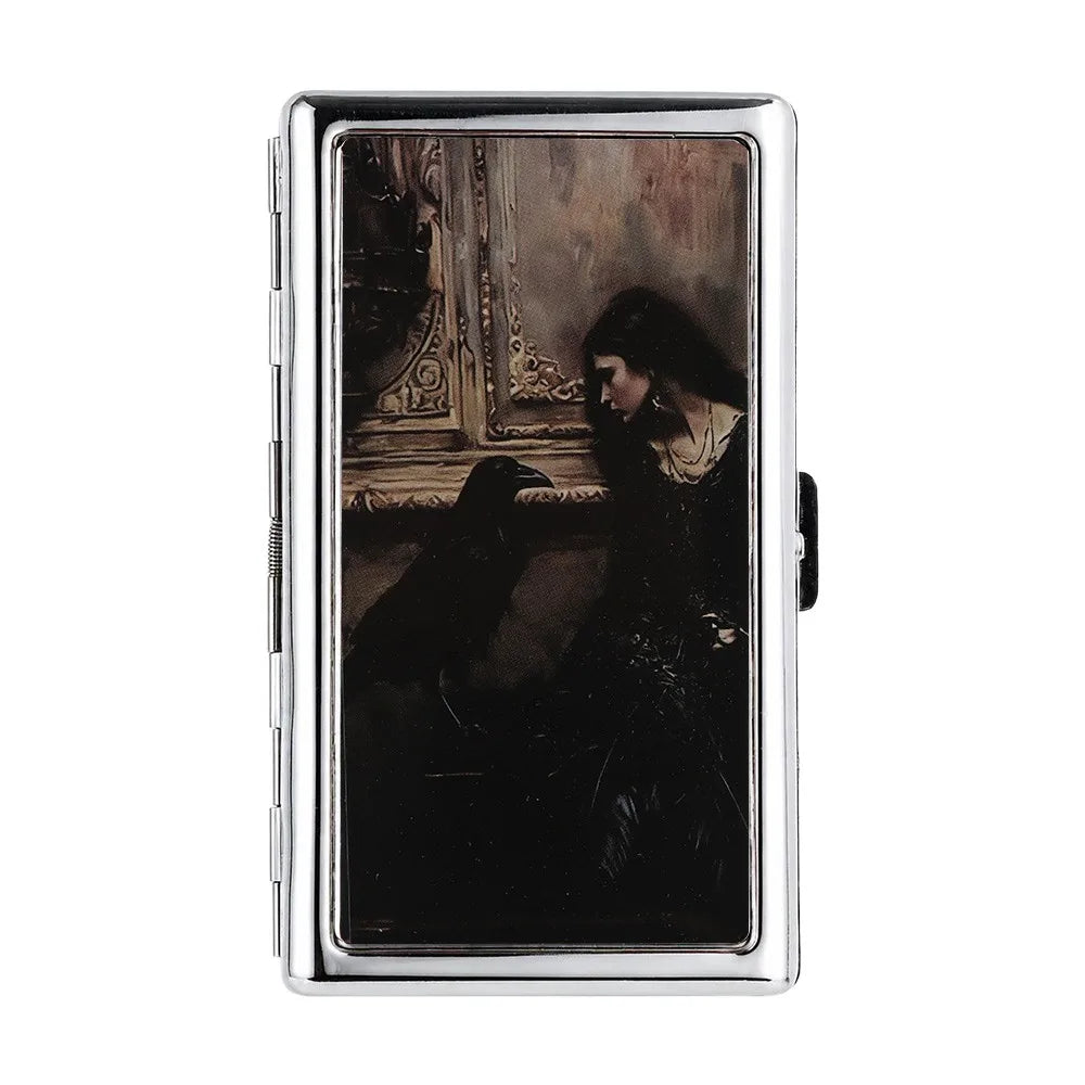 Vintage Metal Business Card Case – Snap Closure Multi-Function Metal Card Case Richie's E
