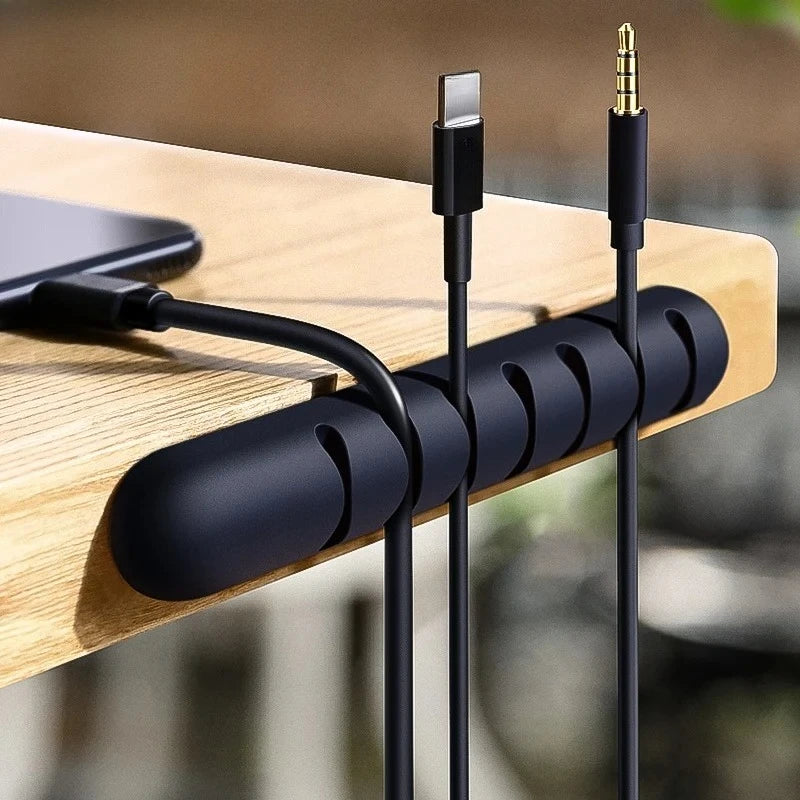 Silicone Cable Organizer Clips – USB Cable Winder & Manager Cable Management Clips Richie's