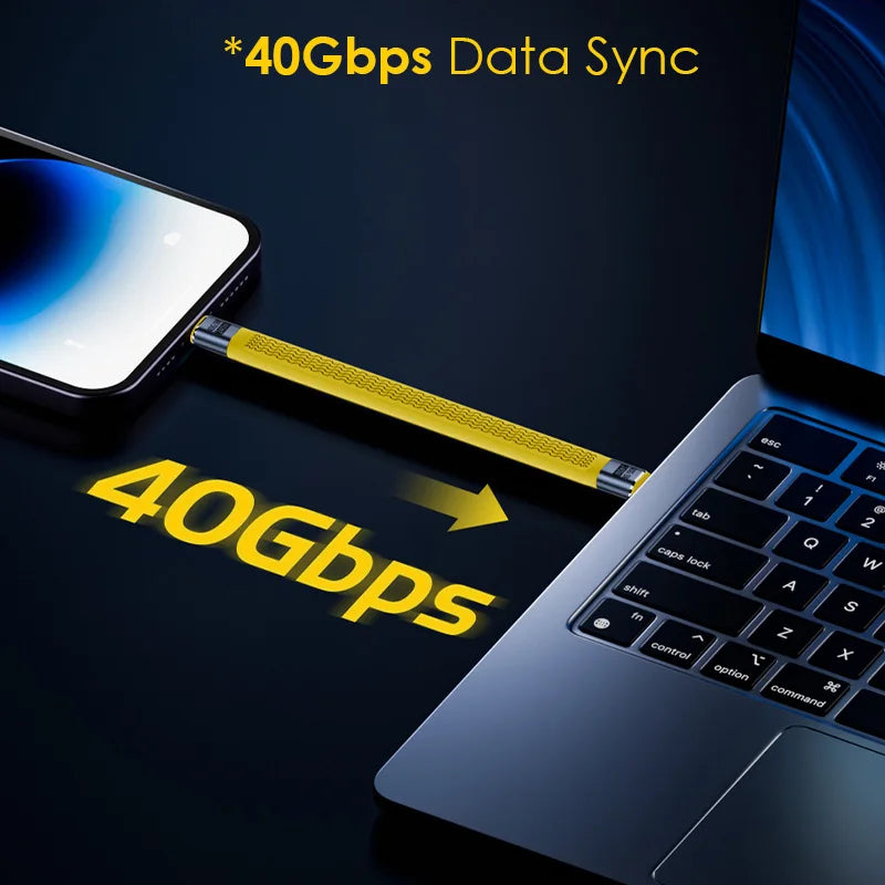 USB 4 Type-C Cable 40Gbps 8K@60Hz 240W PD FPC Short Cable USB-C Cable Richie's