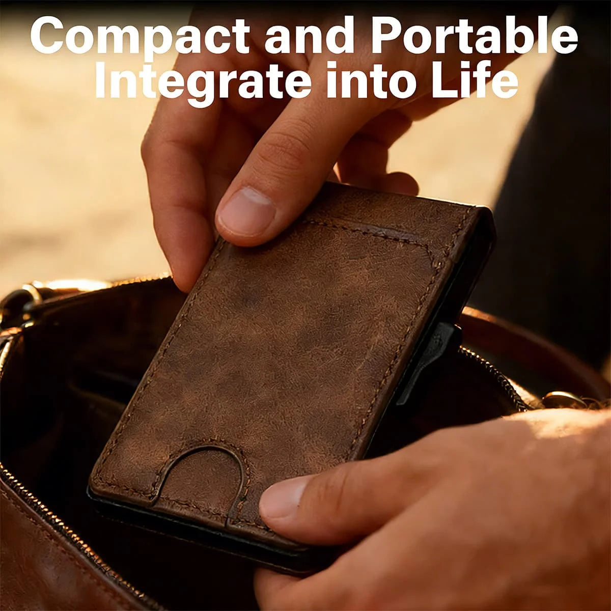 Zeeker Leather RFID Pop-Up Smart Wallet – Slim Card Holder RFID Smart Wallet Richie's