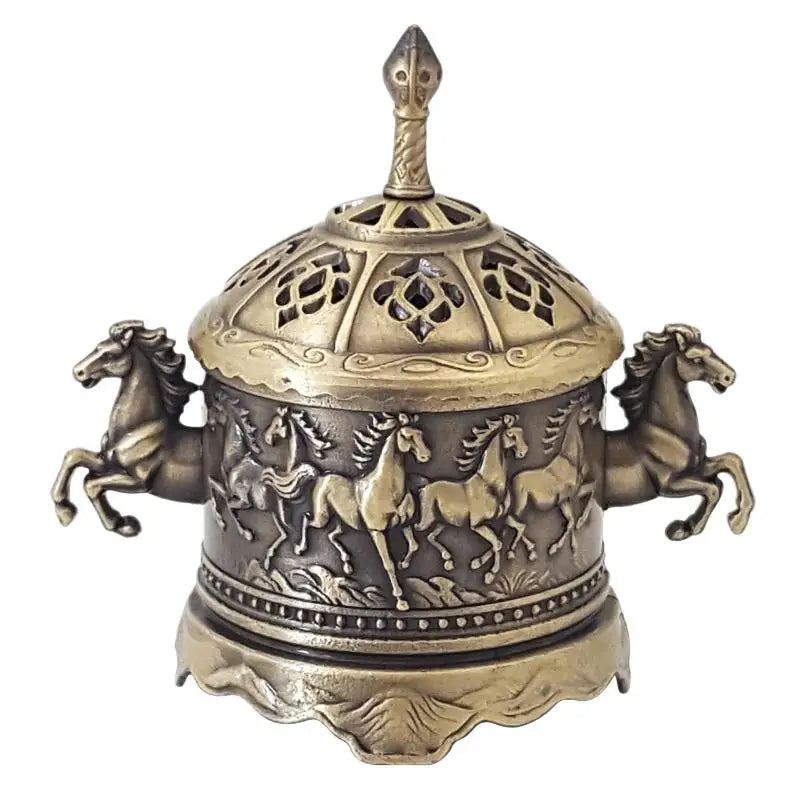 Elephant Alloy Incense Burner | Hollow Vintage Aromatherapy Stove Incense Burner Richie's A