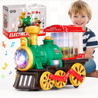 Electric Steam Train Toy – Smoke, Lights, Sounds & 360° Spin Electric Train Toy Richie's