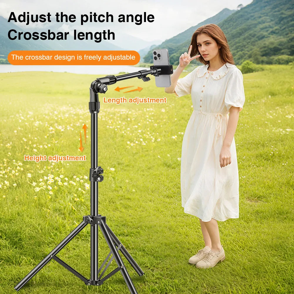 Overhead Tripod Phone Stand – Adjustable Horizontal Floor Stand Overhead Phone Tripod Richie's