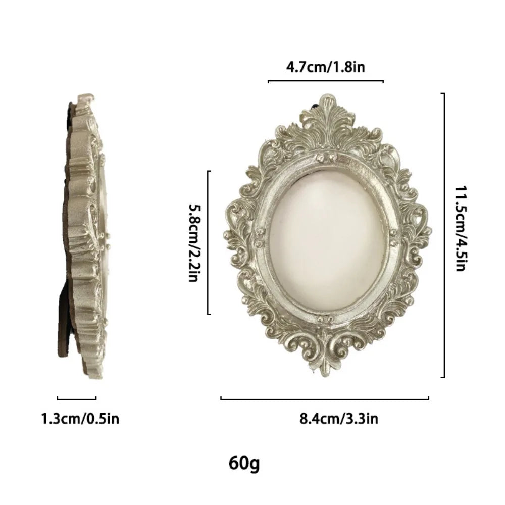 Victorian Vintage Resin Gold Picture Frame – Ornate Antique Style Decorative Picture Frame Richie's Style1-Silver