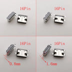 150Pcs USB Type-C Female 6-Pin 16-Pin SMD DIP Connector Kit USB-C Connector Kit Richie's
