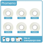 Phomemo Q30 White Waterproof Thermal Labels – 3 Rolls Thermal Label Rolls Richie's