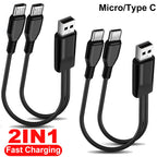 2-in-1 Dual USB-C Fast Charging Cable – iPhone & Android USB-C Charging Cable Richie's