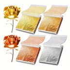 100pcs Gold Leaf Foil Paper for Scrapbooking & Home Decor Foil Craft Paper Richie's