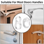 Silicone Door Handle Bumper – No-Drill Wall Protector Ring Door Handle Bumper Richie's