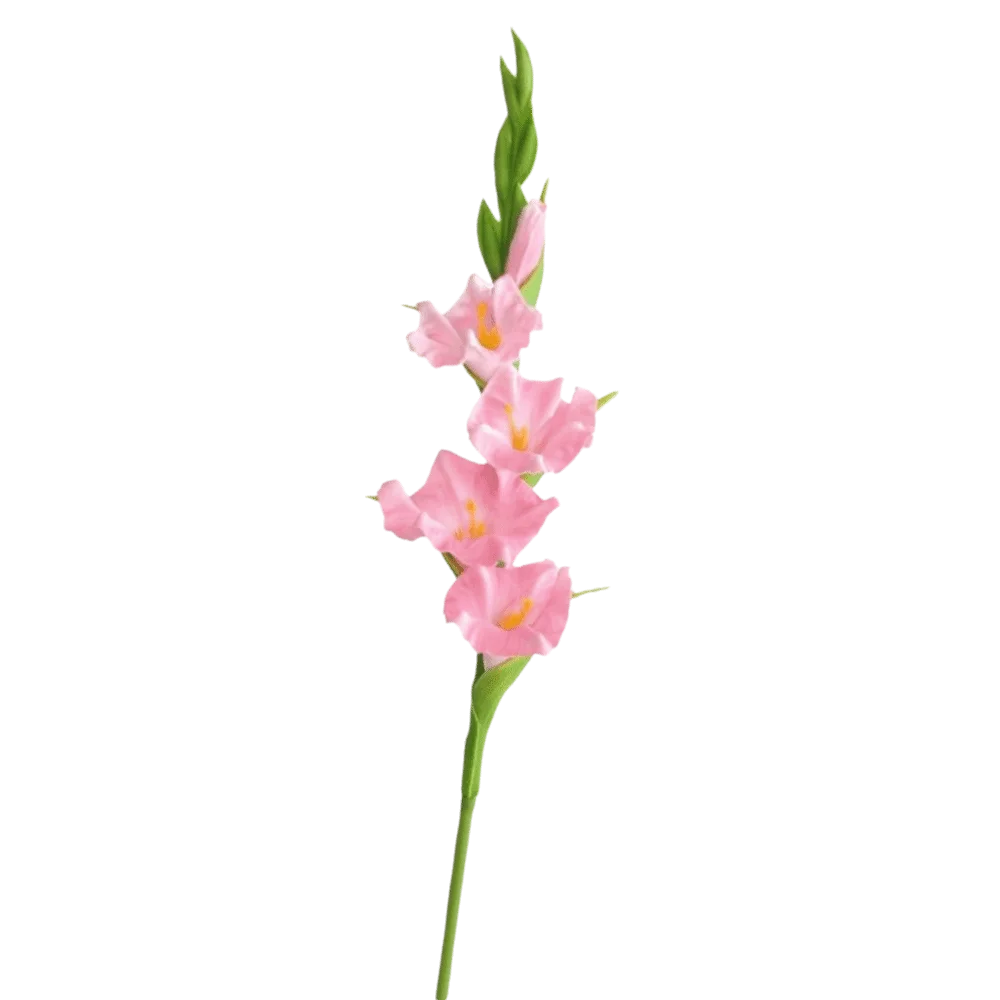 Purple White Artificial Gladiolus Branch – PU Fake Flower Stem Artificial Flower Stem Richie's Pink
