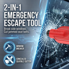 2-Pack Car Window Breaker & Seat Belt Cutter Tool Car Safety Tool Richie's