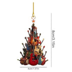 Acrylic Guitar Christmas Ornament – Music Xmas Tree Décor Gift Christmas Tree Ornament Richie's