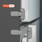Child Proof Fridge Lock – Universal Refrigerator Door Lock Refrigerator Door Lock Richie's Gray