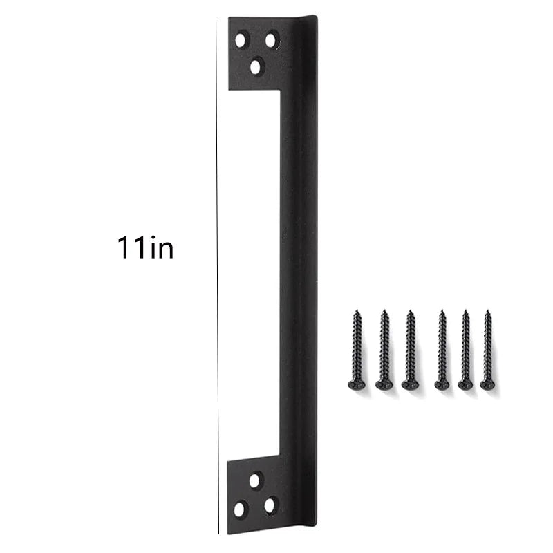 Door Latch Guard Plate – Outswing Door Security Shield Door Security Guard Richie's Black 11in