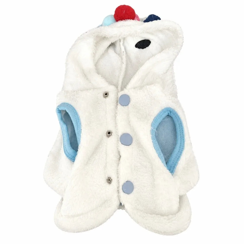 Snowman Flannel Dog Vest Coat – Warm Bodysuit for Small Dogs Dog Vest Coat Richie's