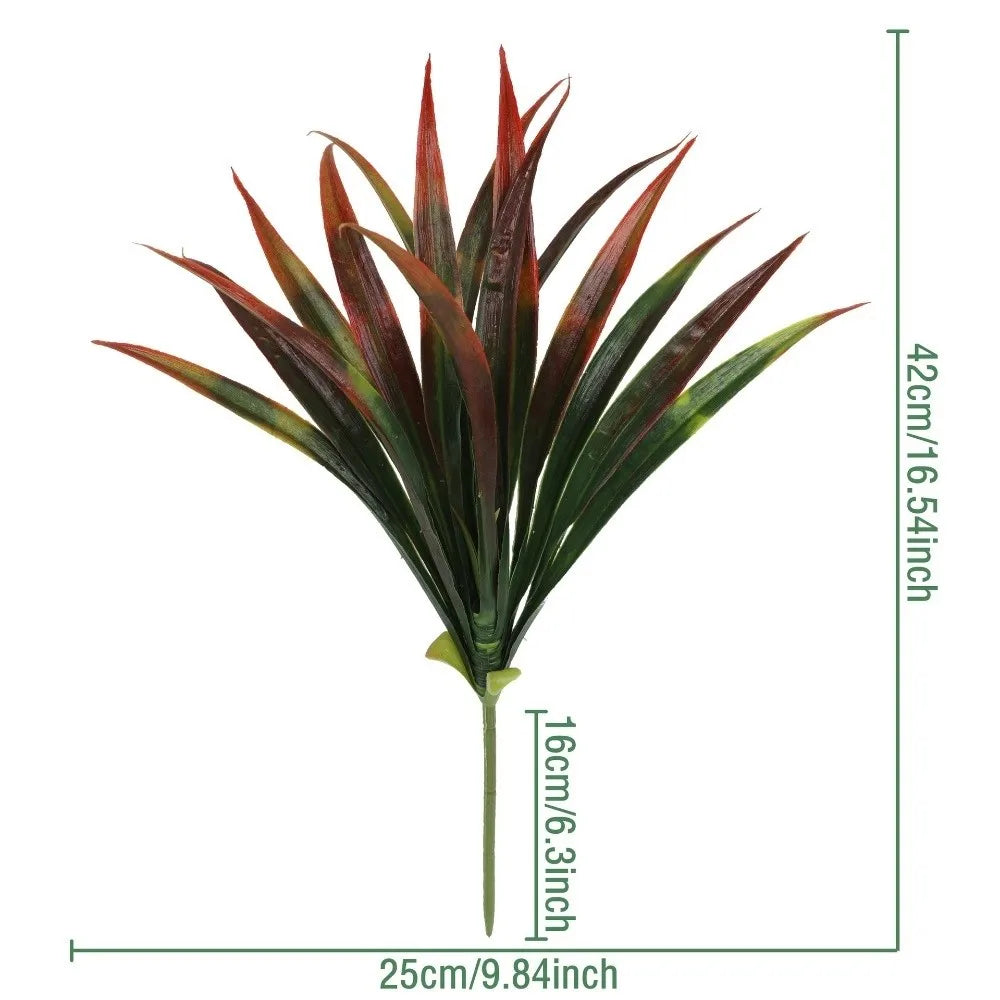 42cm Artificial Gladiolus Branch Faux Green Plant Décor Artificial Plant Branch Richie's