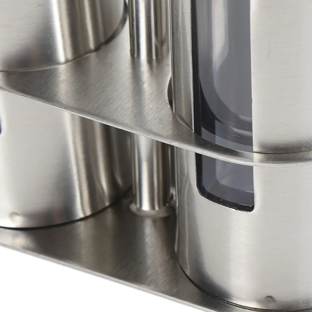 304 Stainless Steel Oil Dispenser Bottle Set with Stand 80ml Oil Vinegar Cruet Set Richie's