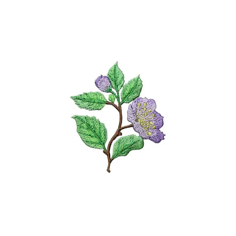 Flower Embroidery Iron-On Patch – DIY Appliqué for Clothes & Bags Embroidery Patch Richie's B4