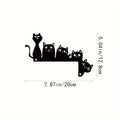 Metal Cat Door Corner Wall Sculpture – Minimalist Home Décor Wall Sculpture Richie's 1pc