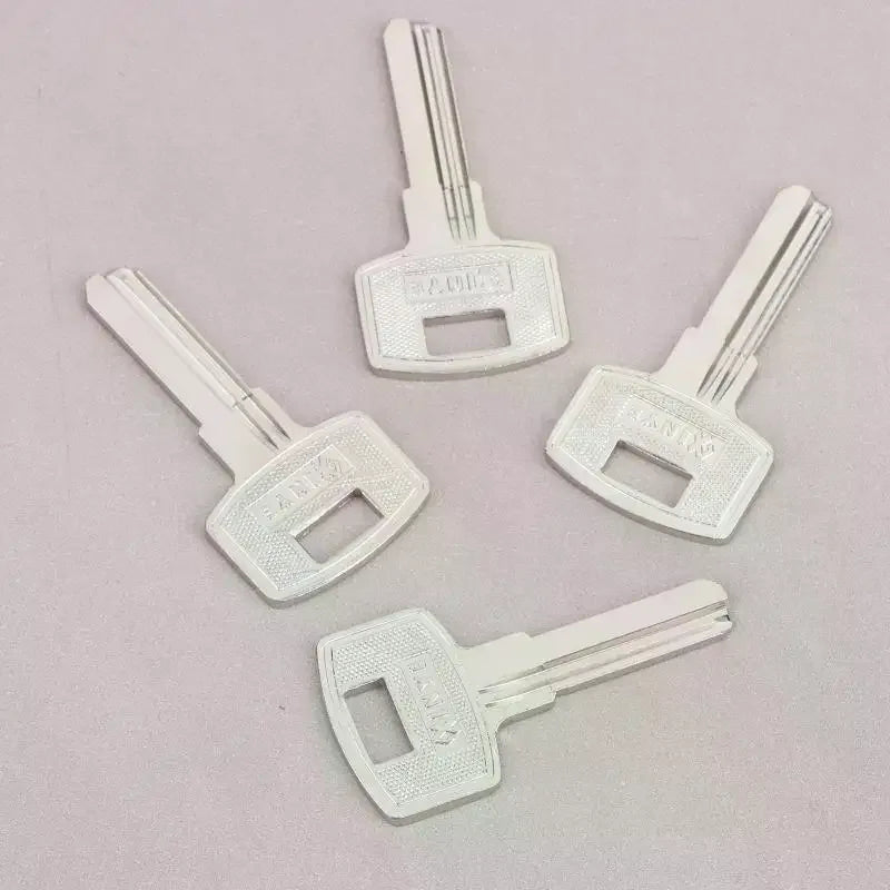 10Pcs FAV1D Baili Double Slot Key Blanks – Silver Metal Key Blanks Richie's