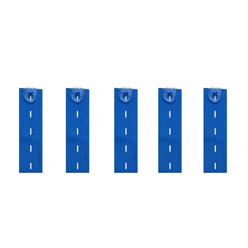 5-Pack Jeans Waist Extender Buckles – Adjustable Elastic Waist Extender Buckles Richie's royal blue