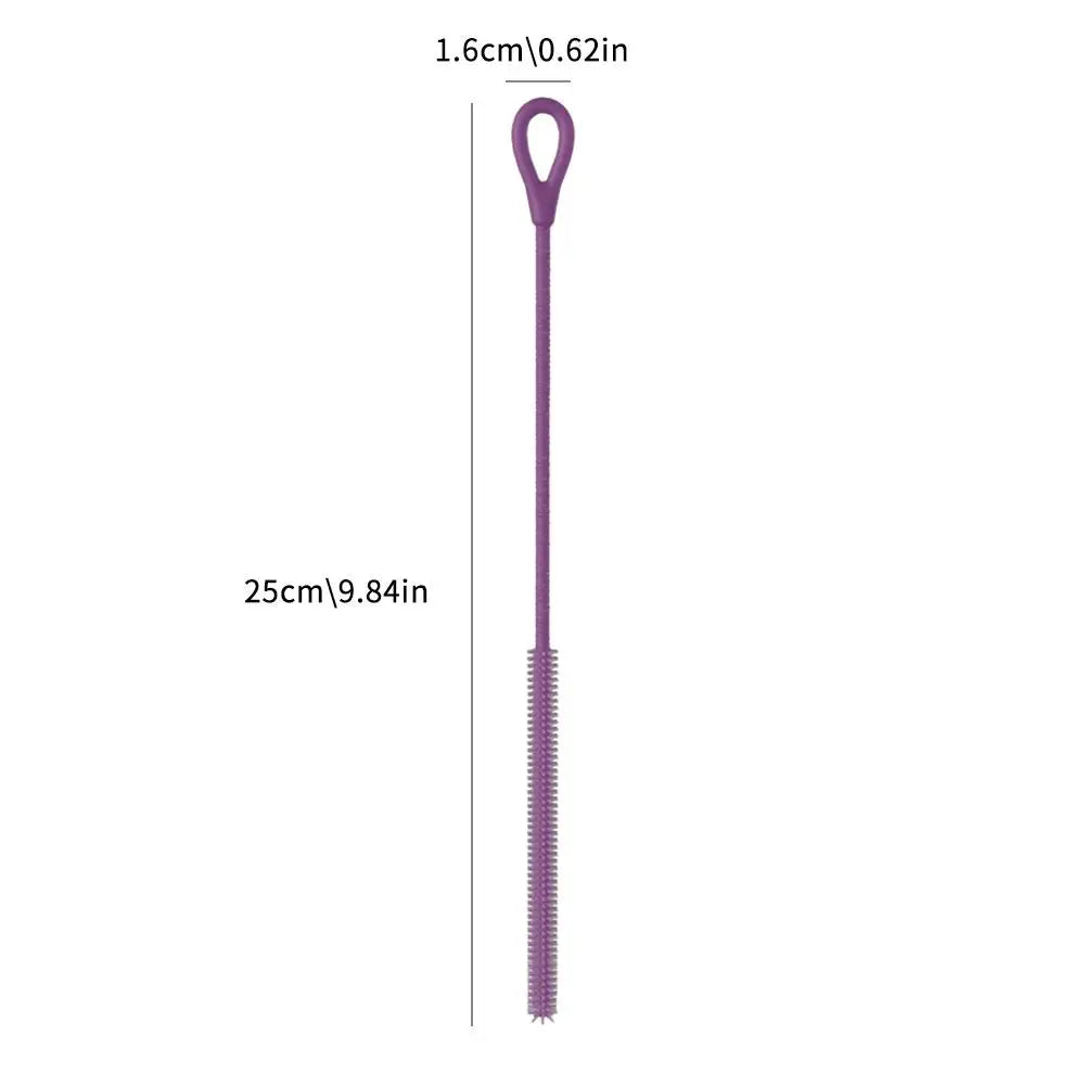 2PCS Silicone Straw Cleaning Brushes 25cm – Food-Grade 6mm & 9mm Straw Cleaning Brush Richie's