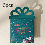 3pcs Merry Christmas Cash Card Holders – Festive Gift & Desk Decor Christmas Card Holders Richie's green 3pcs