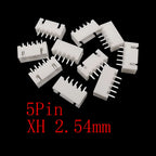 100Pcs JST XH 2.54mm Connector 2/3/4/5 Pin Housing Male Female Wire Connector Kit Richie's 5Pin-J 100Pcs