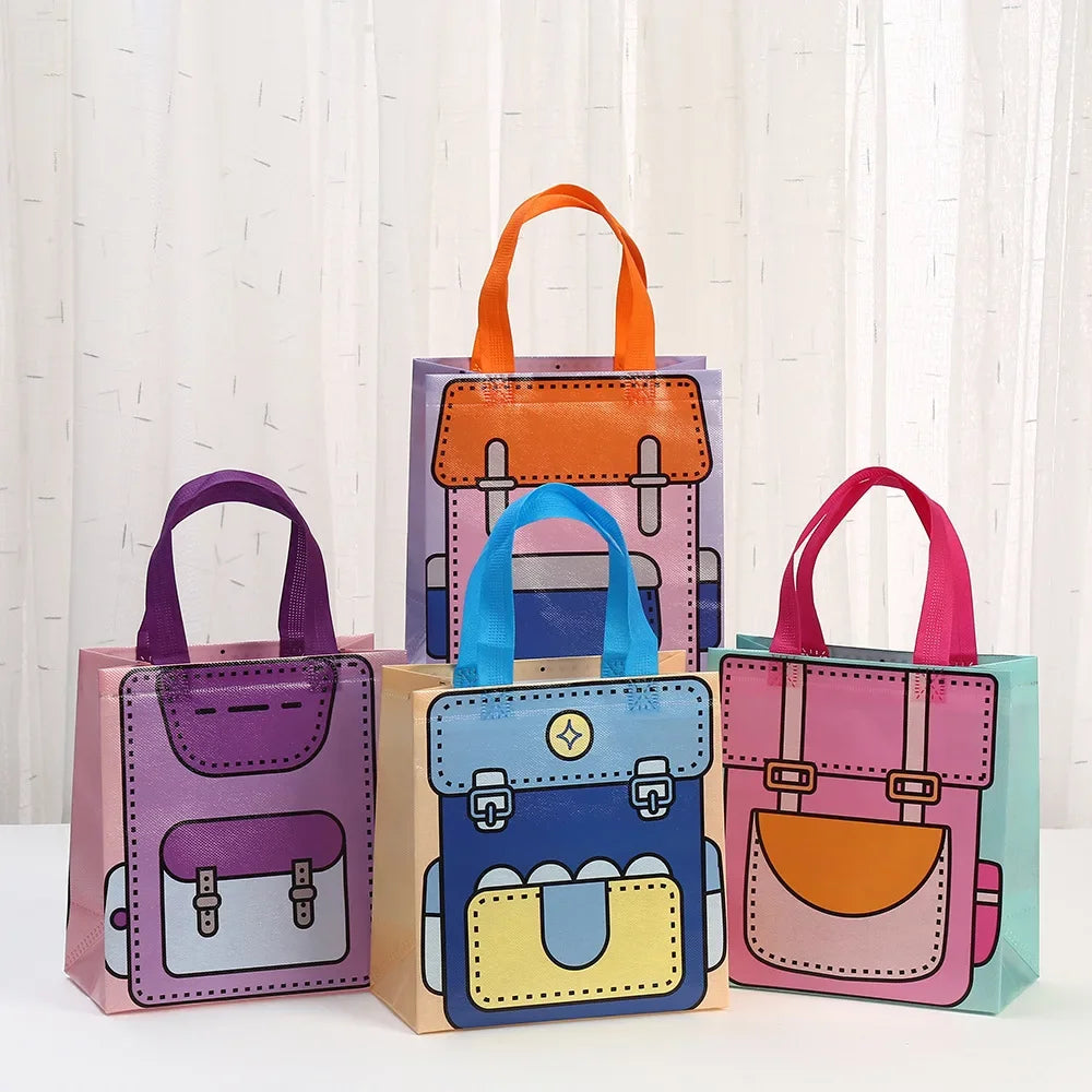 4 Pcs Cute Printed Party Tote Bags – Gifts for Any Occasion Party Gift Bag Richie's Mixed 4 Pcs