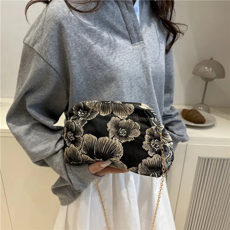 Retro Chinese Cheongsam Shoulder Bag | Chain Wristlet Women Shoulder Bag Richie's