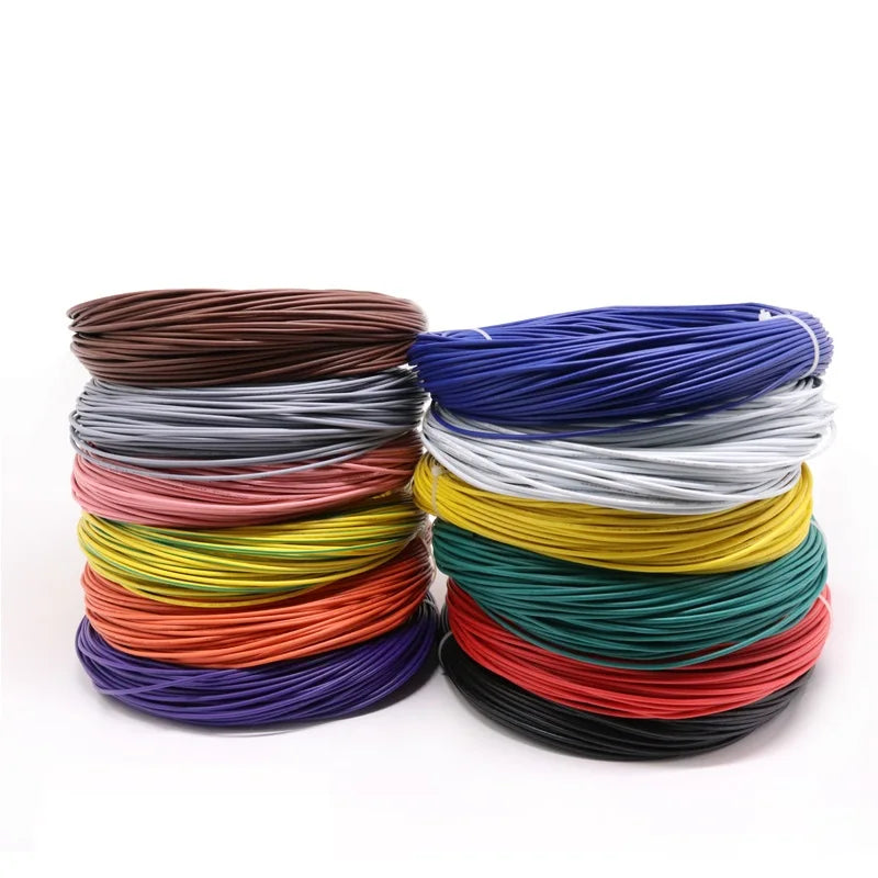 2M UL1007 Tinned Copper Wire PVC 16–30 AWG DIY Cable Electrical Hook-Up Wire Richie's