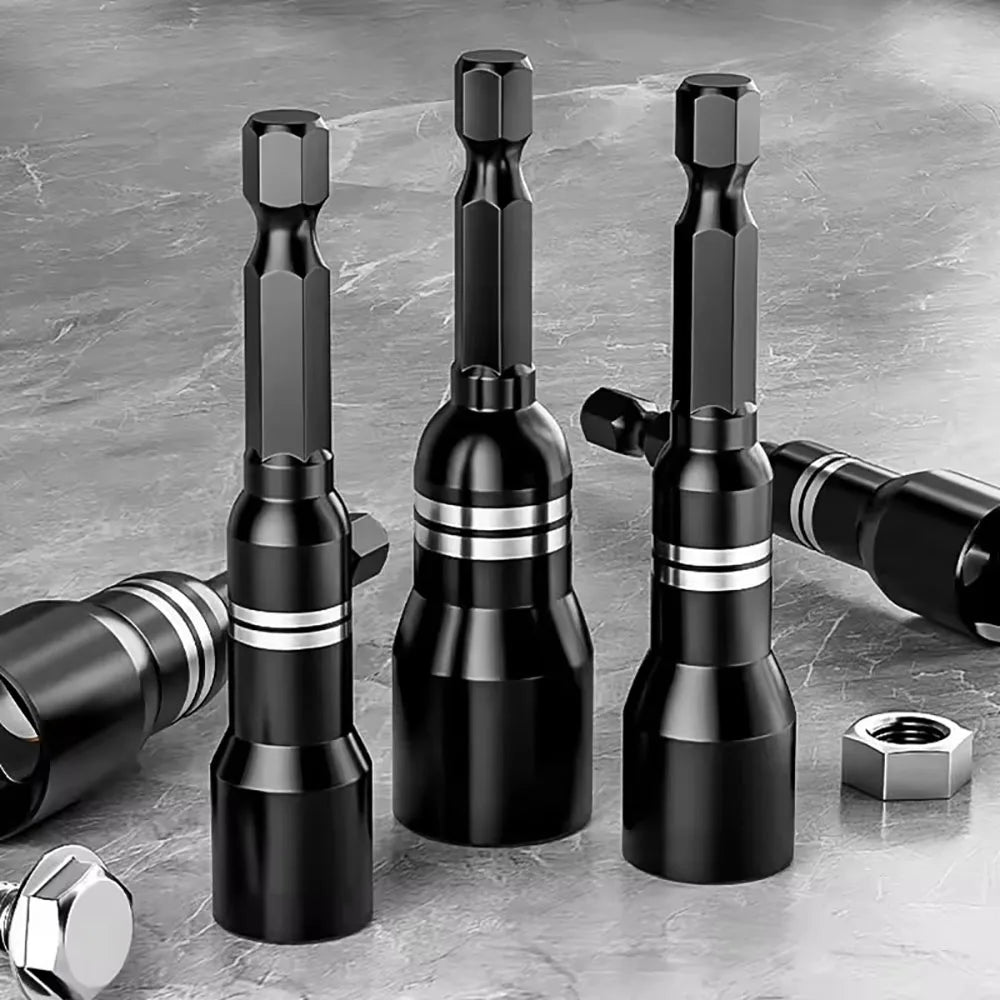 CR-V Steel Magnetic Hex Nut Socket Driver Drill Bit Adapter Socket Driver Bit Richie's