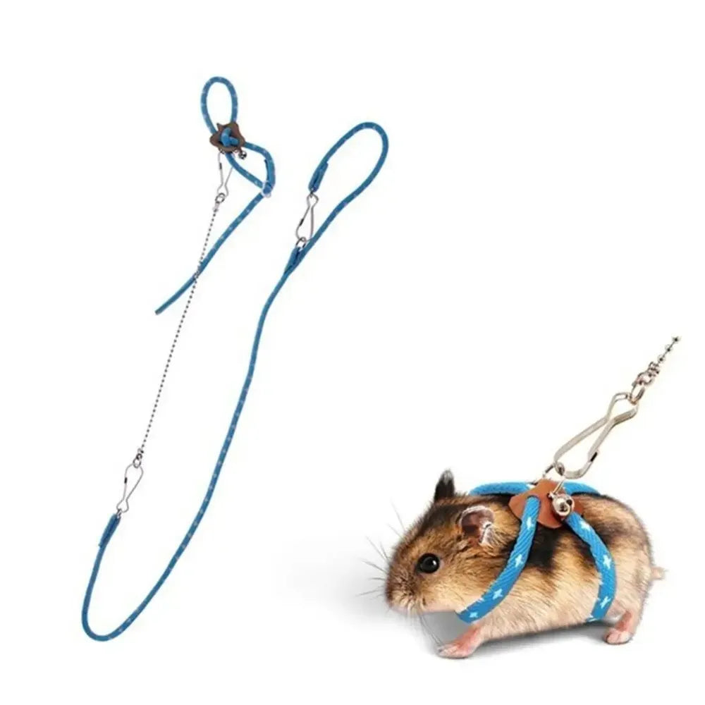 Small Pet Harness & Leash – Hamster, Guinea Pig, Ferret Small Pet Harness Richie's Light Blue